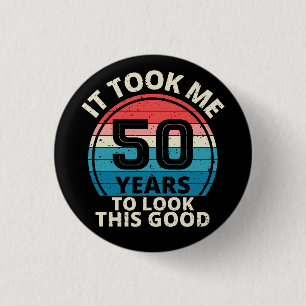 50-ÅRS FÖDELSEDAG KNAPP