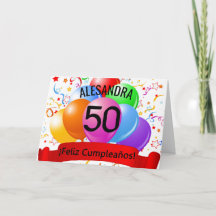 50-års födelsedag på spanska