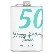 50-års födelsedag tillägg namn datum år grön paste