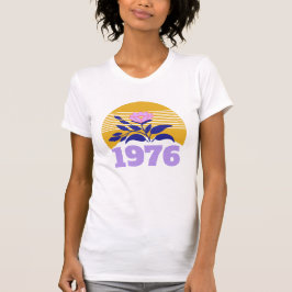 50-års födelsedags år sol blomster gul modern söt t shirt