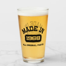 50-års födelsedags ölglas