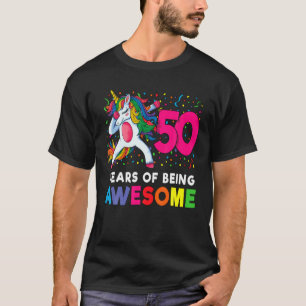 50 års födelsedagsdoftning av Unicorn Party Gift 5 T Shirt