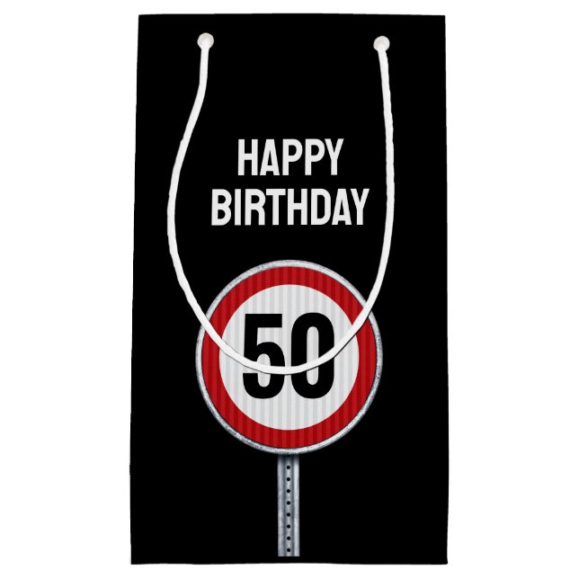 50-års födelsedagskylt för hastighetsgräns - ALDER (Framsidan)