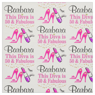 50 ÅRS GAMLA DIVA-PERSONLIG FABRIC TYG