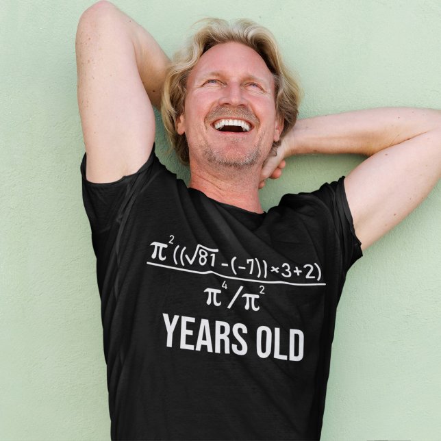 50 års gammal ekvation Funny 50:e födelsedagsmat T Shirt (Skapare uppladdad)