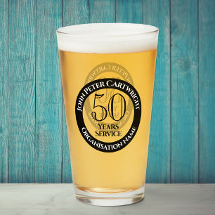 50 års glas med lång Firande-service