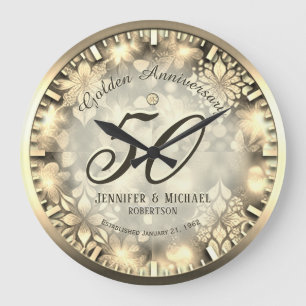 50 års Golden Bröllop-årsdag, stor klocka