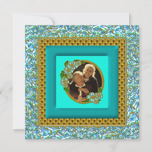 50-års guldbröllopsfest inbjudan (Framsida)