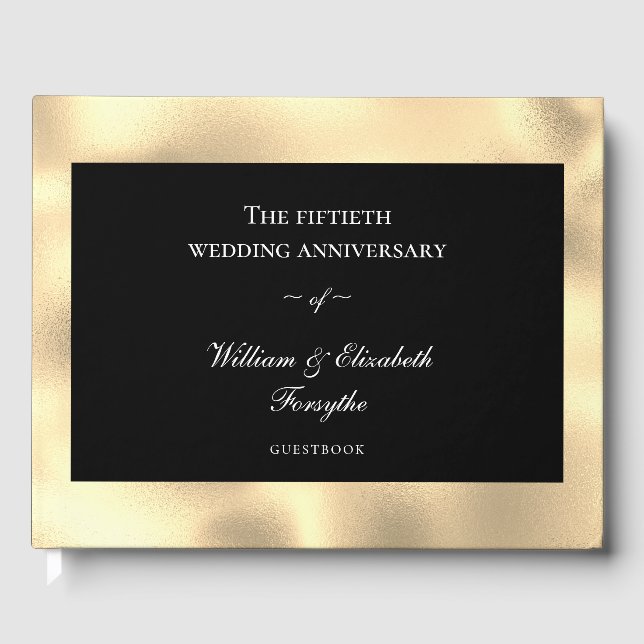 50-års gyllene bröllopsjubileum  gästböcker (Framsida)