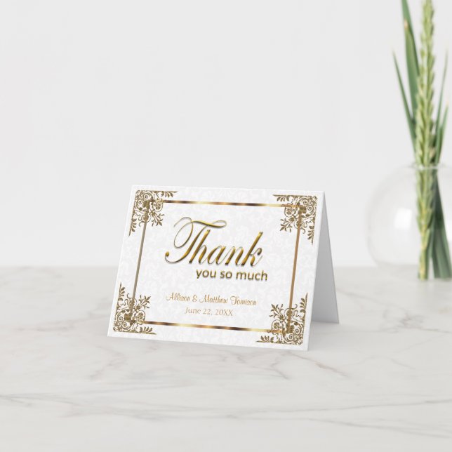 50-års gyllene bröllopsjubileum - Tack (Framsida)