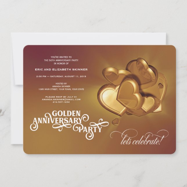 50-års jubileumsfest (Version 2) Meddelande (Framsida)