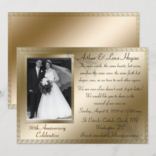 50-års jubileumsfirande inbjudningar