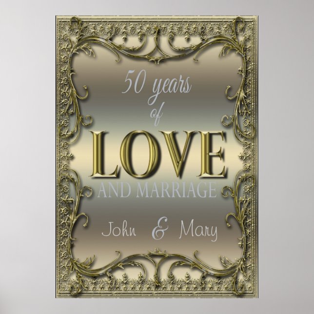 50 års Kärlek Poster (Framsidan)