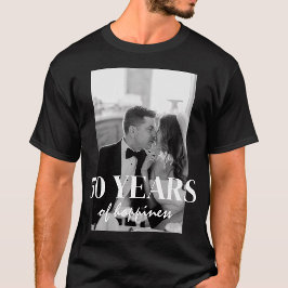 50 Års Lycka Elegant Bröllopsjubileum T Shirt