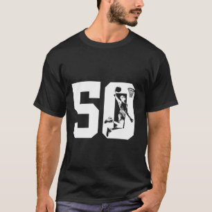 50 ÅRS NUMMER 50 BASKETBALL 50 BIRTHDAY T SHIRT