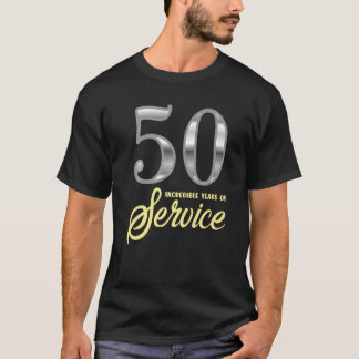 50 års service 50-årsjubileum för anställda t shirt