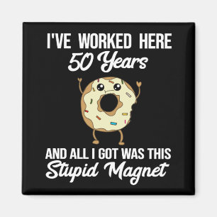 50 års uppskattningsgåva för arbetsårsdag magnet