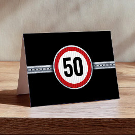 50-årsdag - ALDER Tack Kort