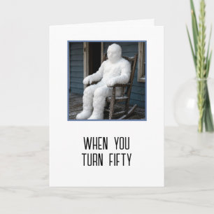 50-årsdag Åldrar Humor Kort