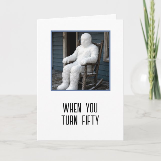 50-årsdag Åldrar Humor Kort (Framsida)