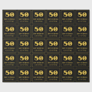 50-årsdag – Art Deco Inspirerad Utseende "50" & Na Presentpapper