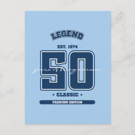 50-årsdag est 1974 vykort