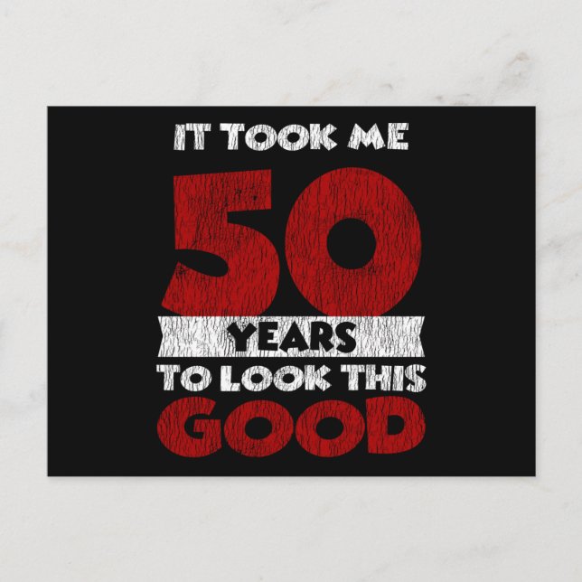 50-årsdag Fick Mig Att Se Bra Ut 50-årsdag Vykort (Framsida)
