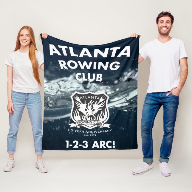 50-årsdag Fleece Blanket, 50" x 60" (På plats)