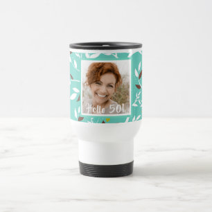 50-årsdag fototeal botanisk retro resemugg