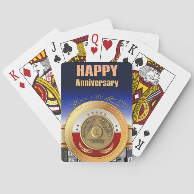 50-årsdag Kin Du är en vinnarpris Casinokort (Baksidan)