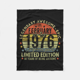 50-årsdag Legender Februari 1996 Vintage 50 år Fleecefilt