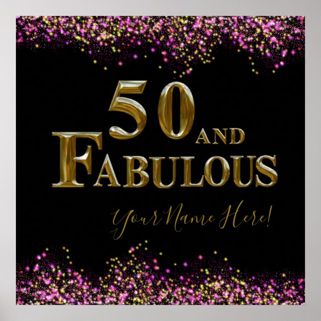 50-årsdag poster (Framsidan)