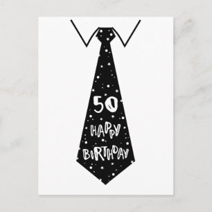 50-årsdag rolig födelsedagskort slips vykort