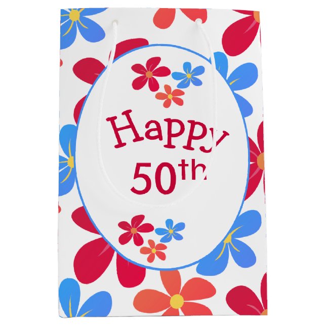 50-årsdag Tusenfryd på vit bakgrund  (Framsidan)