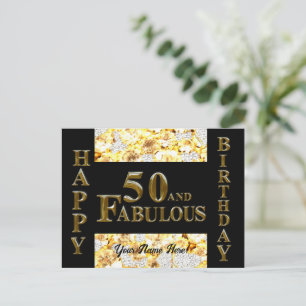 50-årsdag vykort