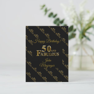 50-årsdag vykort