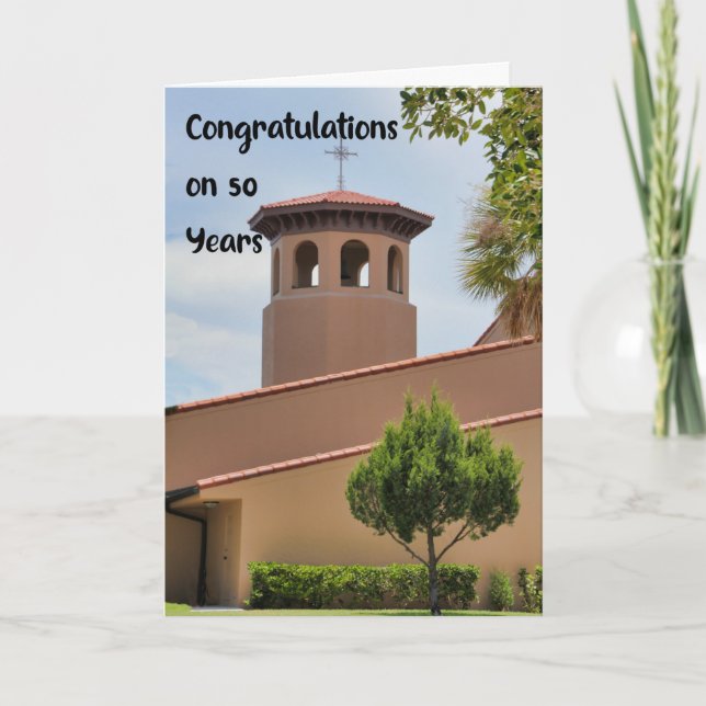 50-årsdagen av kyrkan kort (Framsida)