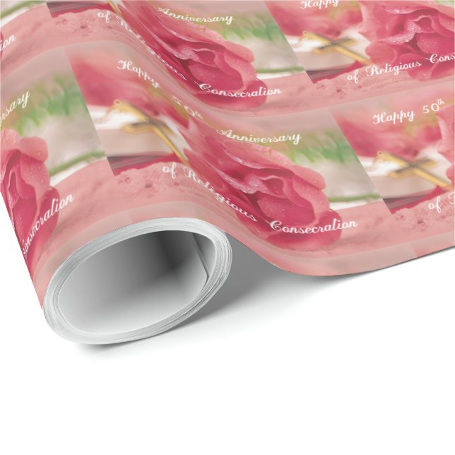 50-årsdagen av Religiösa Consecration Ro Presentpapper (Rullad Hörn)