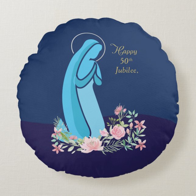 50-årsdagen av Religiösans livstid, nuets Rosa blo Rund Kudde (Framsidan)