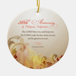 50-årsdagen av Religiösans yrkesverksamhet, Nun Julgransprydnad Keramik