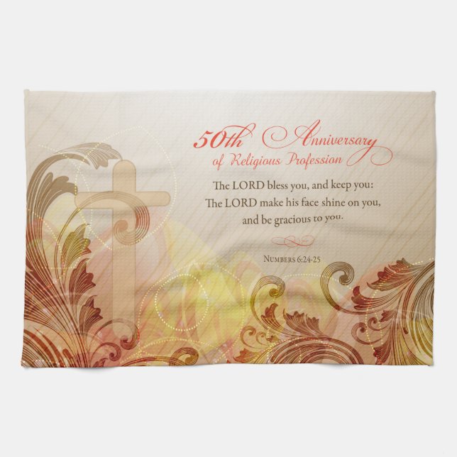 50-årsdagen av Religiösans yrkesverksamhet, Nun Kökshandduk (Horisontell)