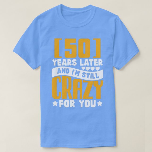 50-årsdagen för Bröllop 50-årsdagen för Giftermål  T Shirt (Design framsida)