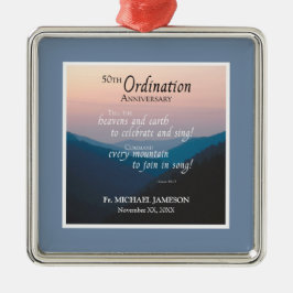 50-årsdagen för Grattisarna för Ordning Julgransprydnad Metall