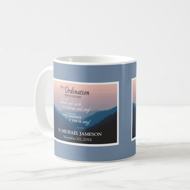 50-årsdagen för Grattisarna om ordning Kaffemugg (Framsida vänster)