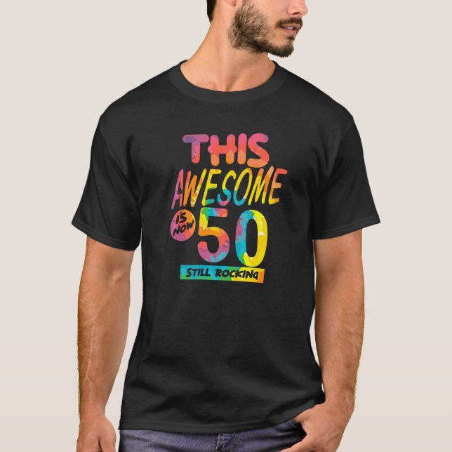50-årsdagen i Fantastisk är nu 50 år gammal bir T Shirt (Framsida)