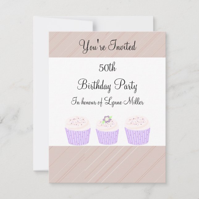 50:årsdagen inbjudningar (Framsida)