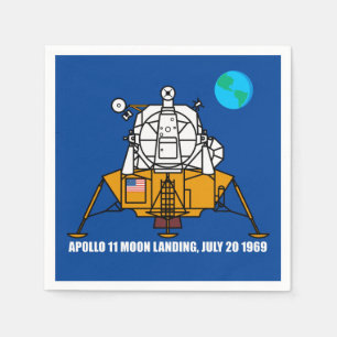 50-årsdagen logotyp, Apollo 11 Måne Landning: Pappersservett