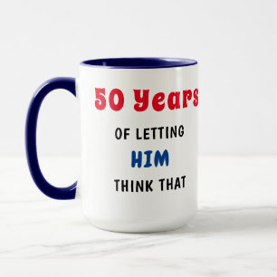 50-årsdagen Mugg - Hers - Anpassa den!