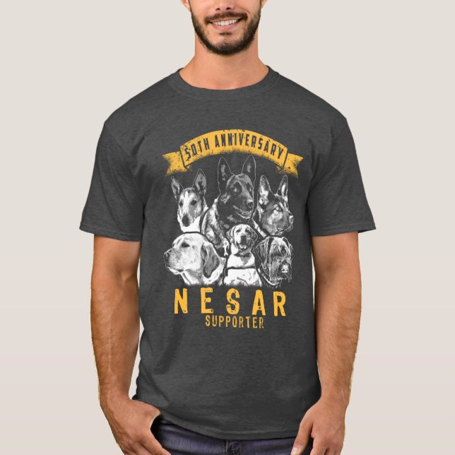 50-årsdagen NESAR K9 T-shirt (Framsida)