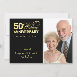 50-årsdagen Party - Fotoinbjudningar Inbjudningar
